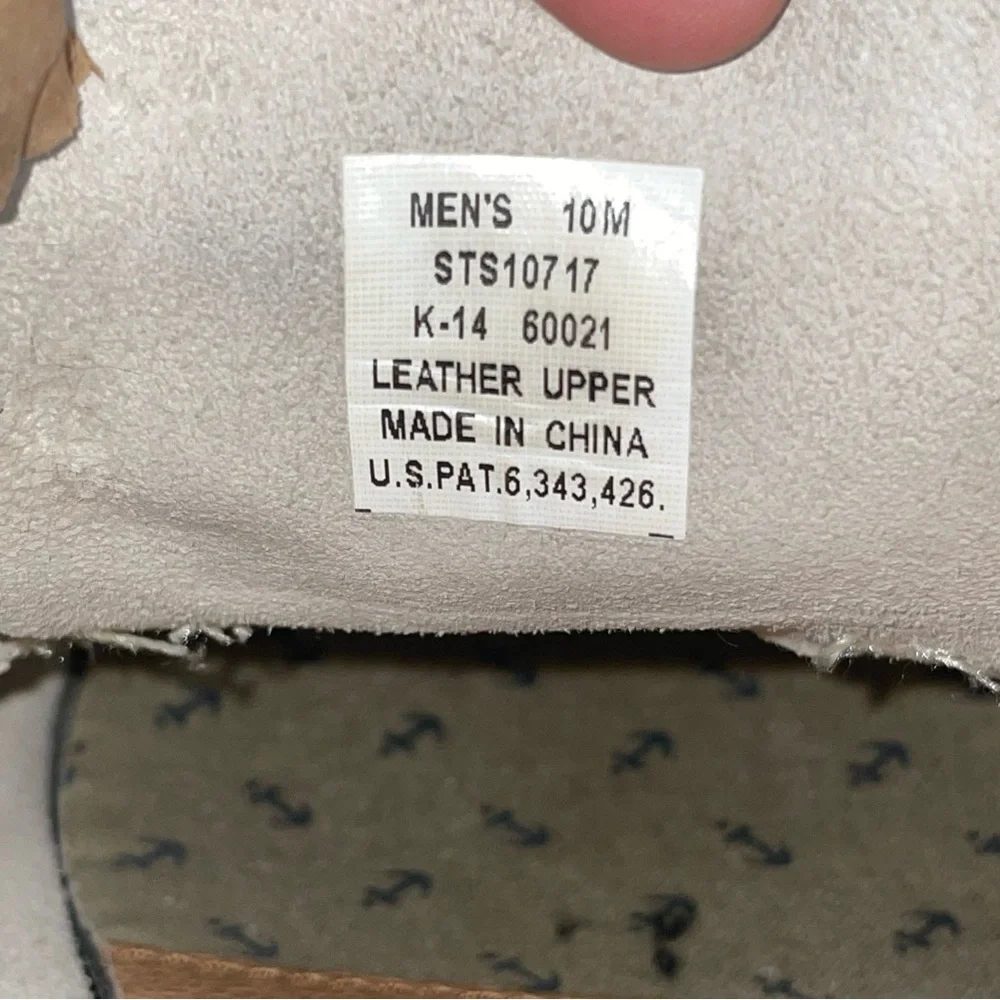 Sperry TopSider Boat Shoes Lace Up Oxford Plain Toe Sand Suede Size 10 Drop Heel